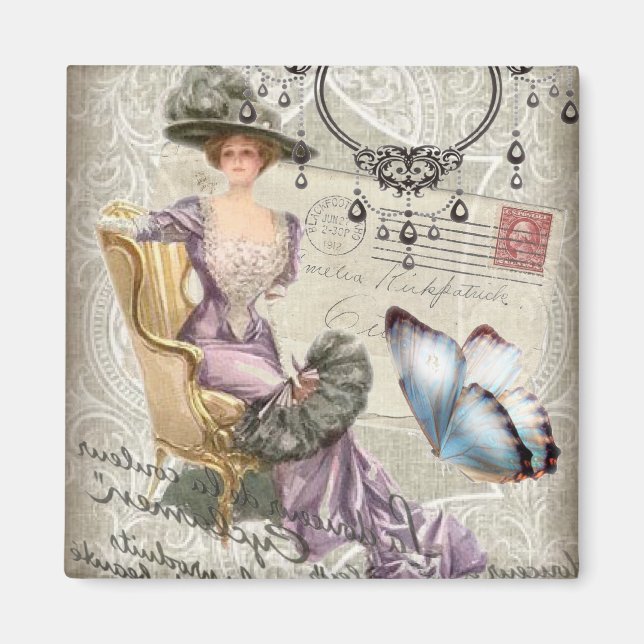 Imán victoriano de Vintage (Frente)