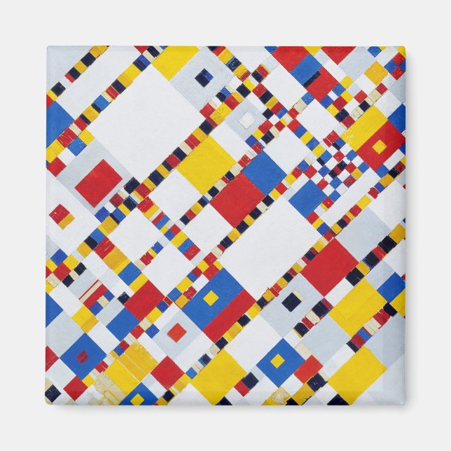 Imán Victory Boogie Woogie, Mondrian (Frente)
