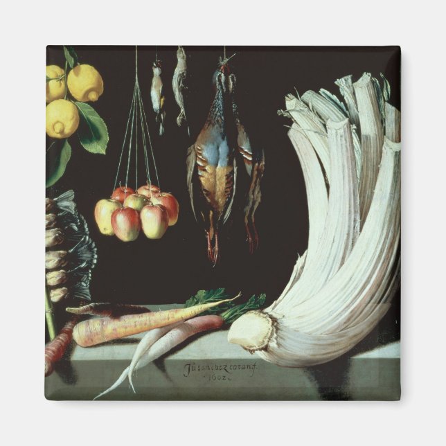 Imán Vida con aves muertas, fruta y (Frente)