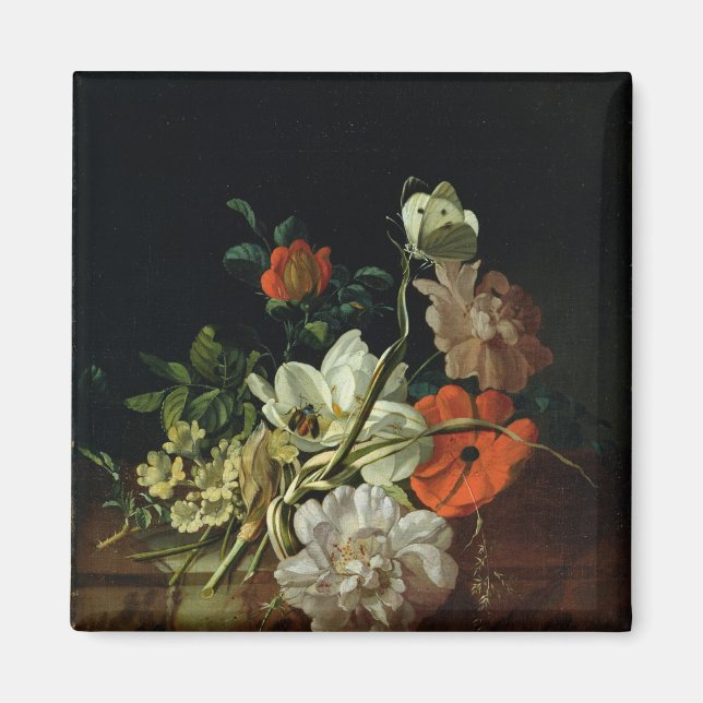 Imán Vida con flores (Frente)