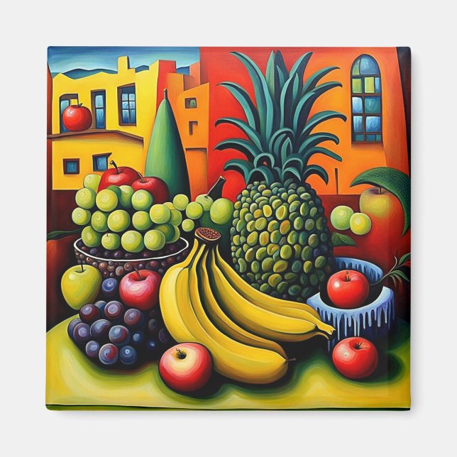Imán Vida con fruta 10 (Frente)
