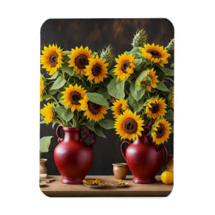 Imán Vida con girasoles
