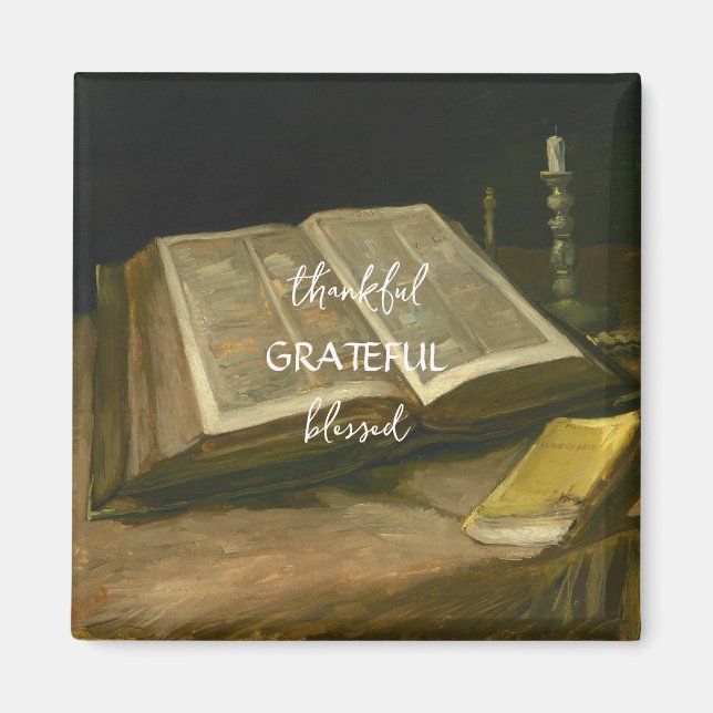 Imán Vida con la Biblia de Vincent Van Gogh (Frente)