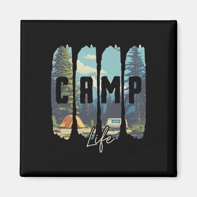 Imán Vida de campamento (Frente)
