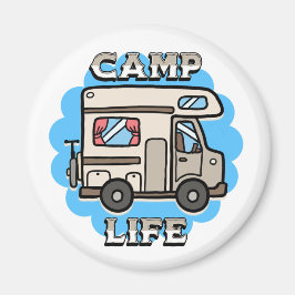 Imán Vida de Campamento | Camper Retro