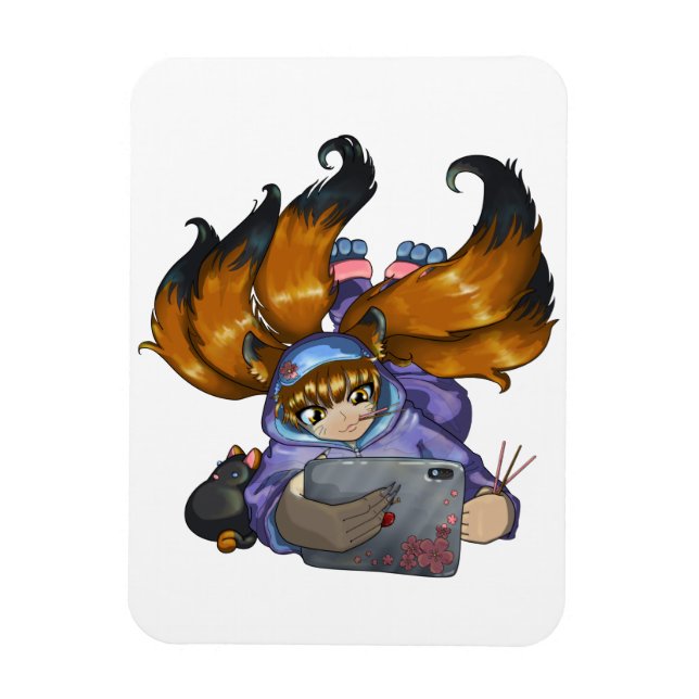 Imán Vida de Kitsune (Vertical)