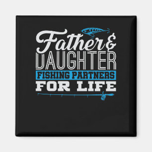 Imán Vida de los socios de pesca de padre e hija