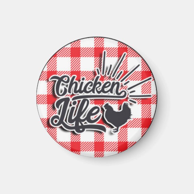 Imán Vida de Pollo (Frente)