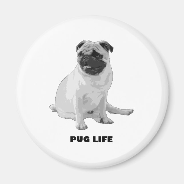 Imán Vida de Pug (Frente)