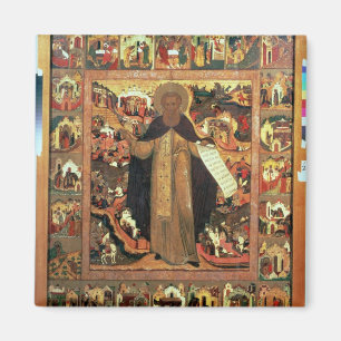 Imán Vida de St. Sergius de Radonesh, 1640s