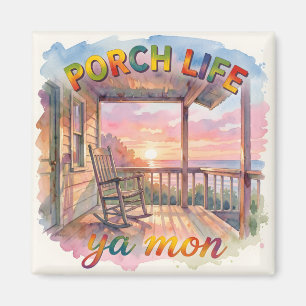 Imán Vida en el porche jamaicano