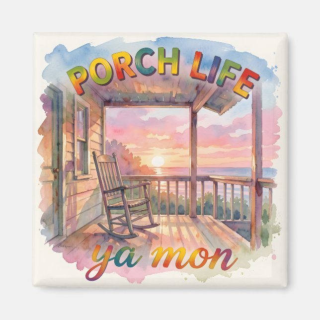 Imán Vida en el porche jamaicano (Frente)