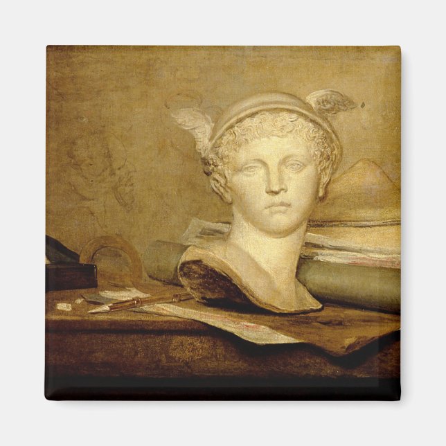 Imán Vida fija con atributos de las artes, 1765-66 (Frente)