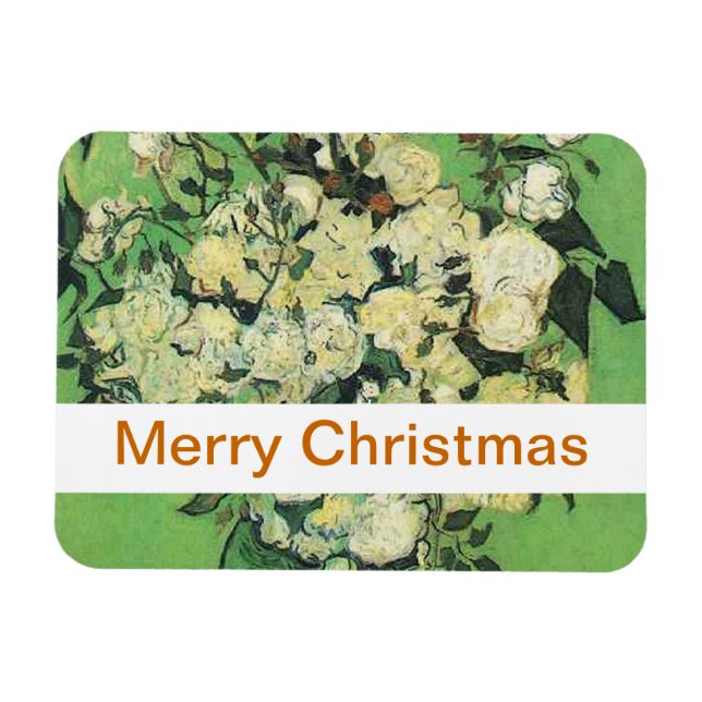 Imán Vida fija - Rosa rosa en una bolsa. (Horizontal)