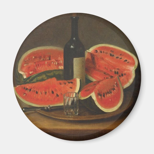 Imán Vida muerta con sandías (por Constantin Stahi) (Frente)