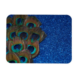 Imán Vida Purpurinoso de Blue Peacock Bouquet