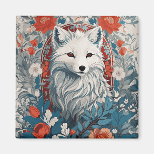 Imán Vida silvestre Mesmerizadora de Artic Fox