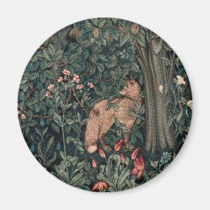 Imán Vida silvestre William Morris Greenery Fox