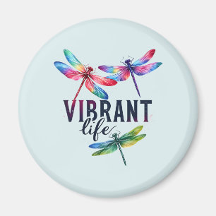 Imán Vida vibrante - Dragonfly artístico