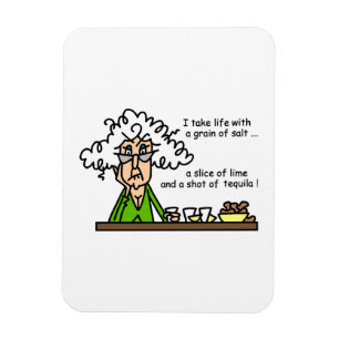 Imán Vida y humor tequila