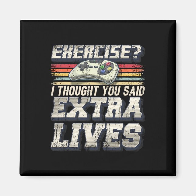 Imán Vidas Controlador de Videojuego Divertido Jugador  (Frente)