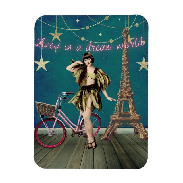 Imán Vidas En Un Mundo De Sueño, El Arte Alterado Funky (Vertical)