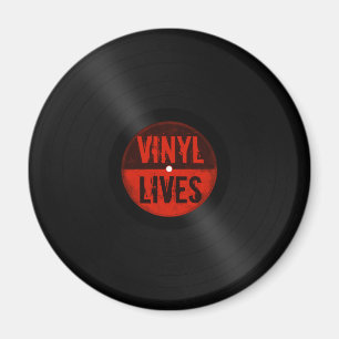 Imán Vidas retras del vinilo