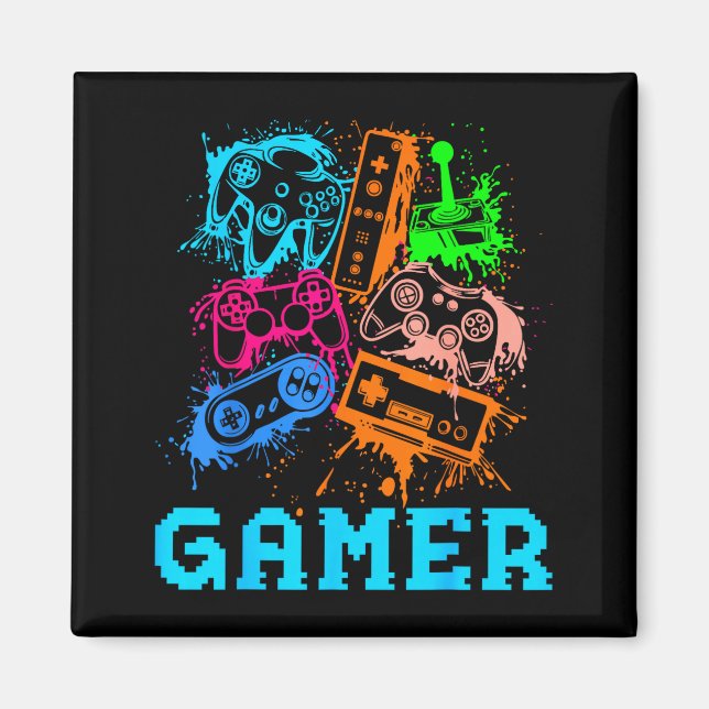 Imán Video Game Console Controllers Clic Gamer Lover Co (Frente)