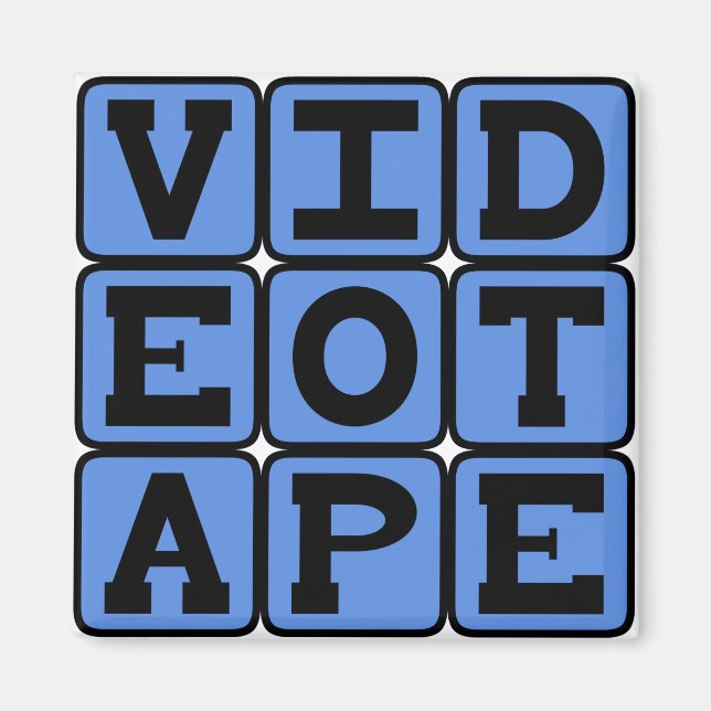 Imán Videocasete, cinta VHS (Frente)