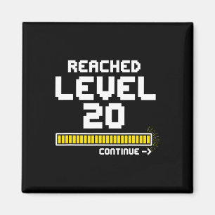 Imán Videojuego Camiseta de regalo por 20 años