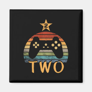 Imán Videojuego de cumpleaños de 2 años segundo cumplea