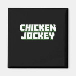 Imán Videojuego de jockey sobre pollo Disfraz de meme d