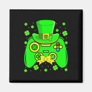 Imán Videojuego de St Patrick's Day Shamrock Matching M