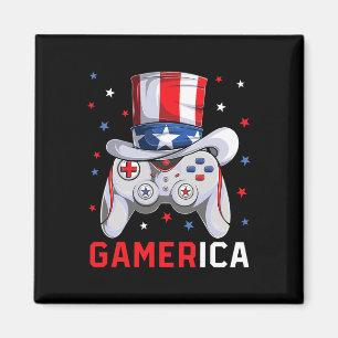 Imán Videojuego del 4 de Julio Bandera Americana Tío Sa