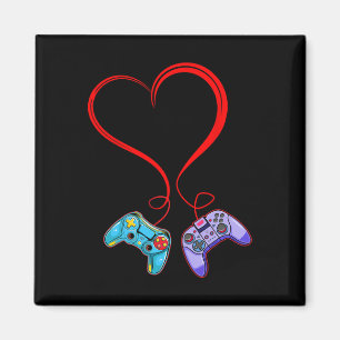 Imán Videojugador Día de San Valentín Controlador de vi