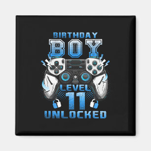 Imán Videojugador nivel 11 desbloqueado Cumpleaños de 1