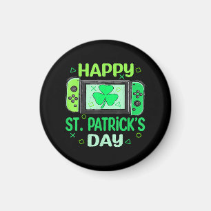 Imán Videojugador Trébol Día de San Patricio Feliz