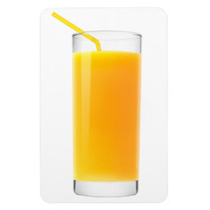 Imán Vidrio de jugo de naranja