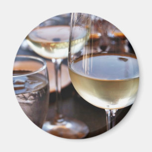 Imán Vidrio de vino blanco