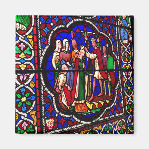 Imán Vidrio Manchado - Coronación de Esther