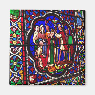 Imán Vidrio Manchado - Coronación de Esther