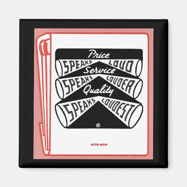 Imán vieja portada del libro de emparchetes Price Speak (Frente)