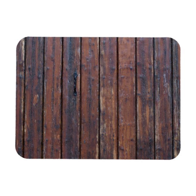 Imán Viejas Puertas De Madera Marrón Con Soporte De Hie (Horizontal)
