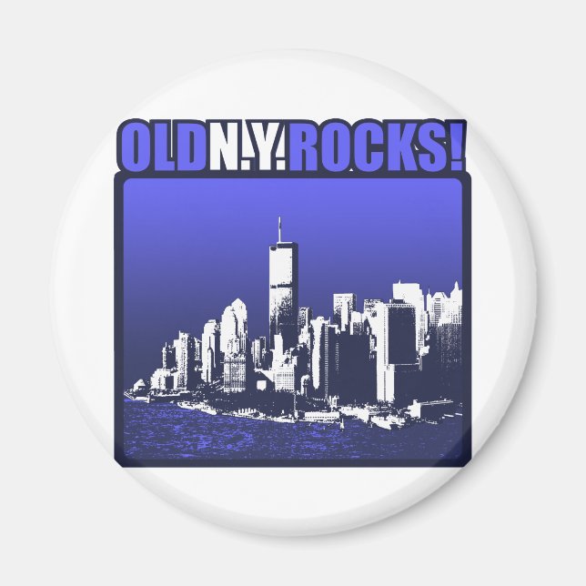 Imán ¡Viejas rocas de N.Y.! (Frente)
