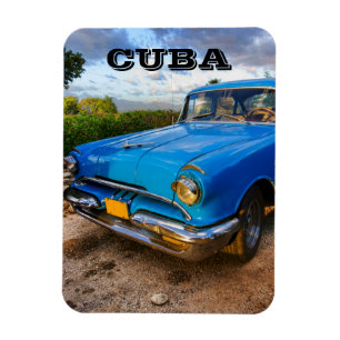 Imán Viejo auto clásico americano en Trinidad, Cuba