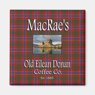 Imán viejo del Co. del café de Eilean Donan de