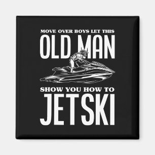 Imán Viejo Hombre Cómo Jetski Jet ski Ski Jet Ski