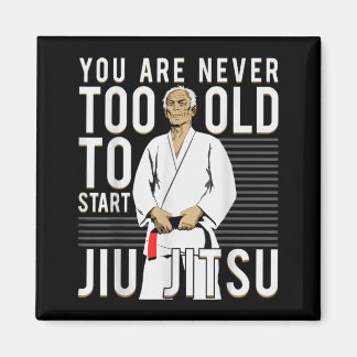 Imán Viejo Hombre de Jiu Jitsu Brasileño