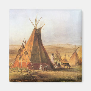 Imán Viejo Oeste Americano, Tipis en la Llanura por Bod