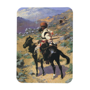 Imán Viejo Oeste Salvaje, Un trampero indio por Remingt